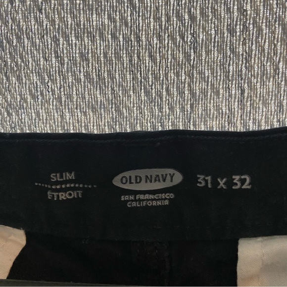 Black old navy dress pants - men’s - size: Slim 31 x 32 - Picture 2 of 3